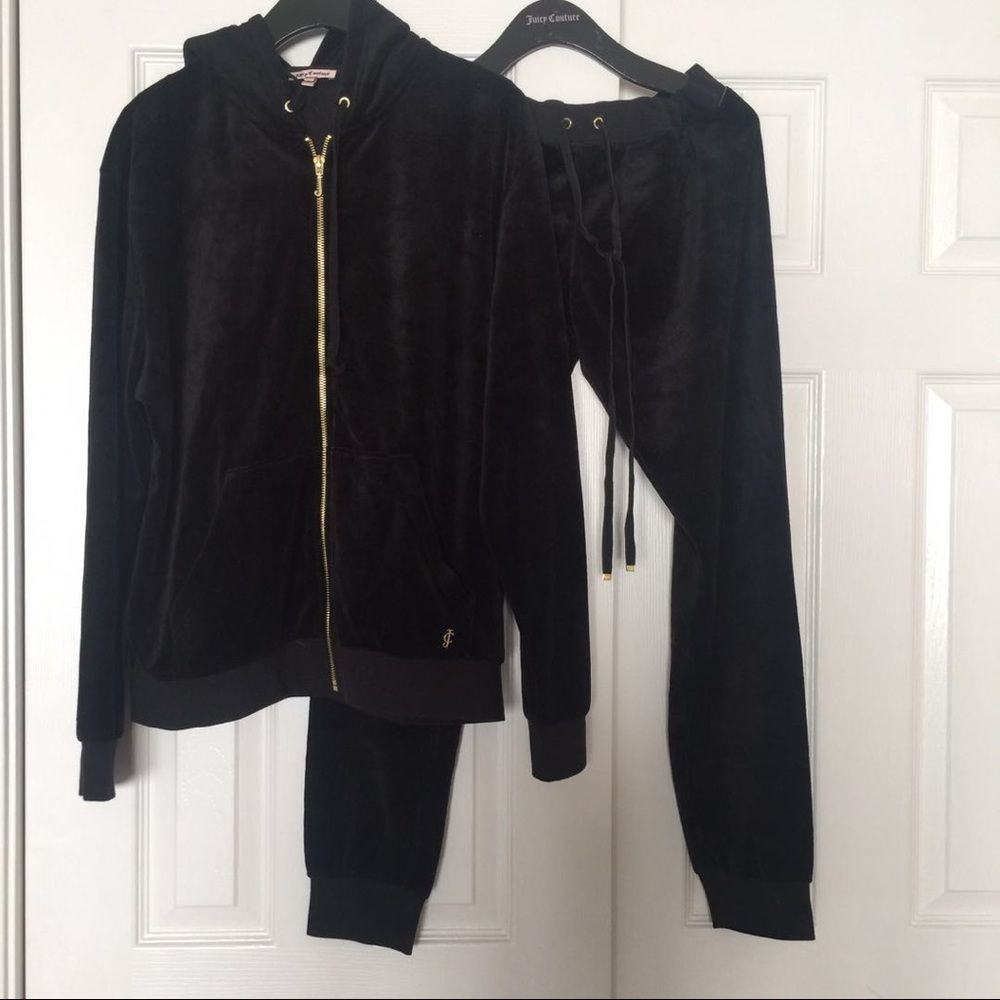 Juicy couture black hoodie & pants